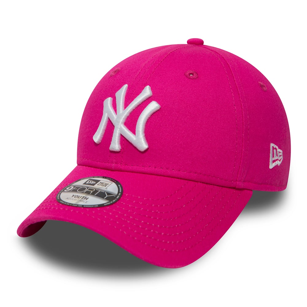 Image of Юношеска Шапка NEW ERA KAPA K940 LEAGUE BASIC NY hpink/white - Ballistic-sport